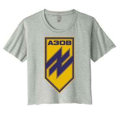 Azov Regiment A30B Azov Battalion Ukraine Women's Crop Top Tee