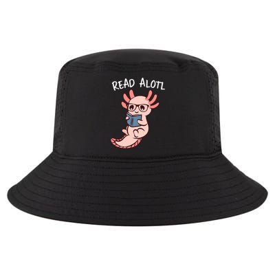 Axolotl Reading A Book, Read Alotl Books Funny Axolotl Book Cool Comfort Performance Bucket Hat