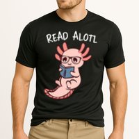 Axolotl Reading A Book, Read Alotl Books Funny Axolotl Book Cooling Performance Crew T-Shirt
