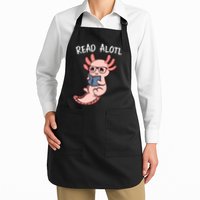 Axolotl Reading A Book, Read Alotl Books Funny Axolotl Book Apron
