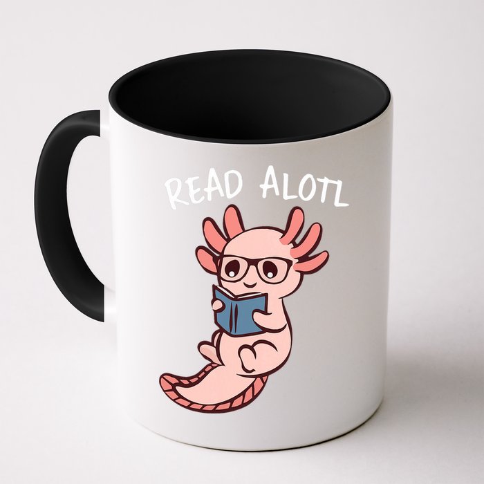 Axolotl Reading A Book, Read Alotl Books Funny Axolotl Book Mug