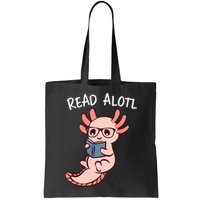 Axolotl Reading A Book, Read Alotl Books Funny Axolotl Book Bag
