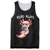 Axolotl Reading A Book, Read Alotl Books Funny Axolotl Book Mesh Reversible Basketball Jersey Tank
