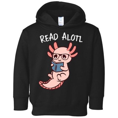 Axolotl Reading A Book, Read Alotl Books Funny Axolotl Book Toddler Hoodie