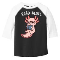 Axolotl Reading A Book, Read Alotl Books Funny Axolotl Book Toddler Fine Jersey T-Shirt