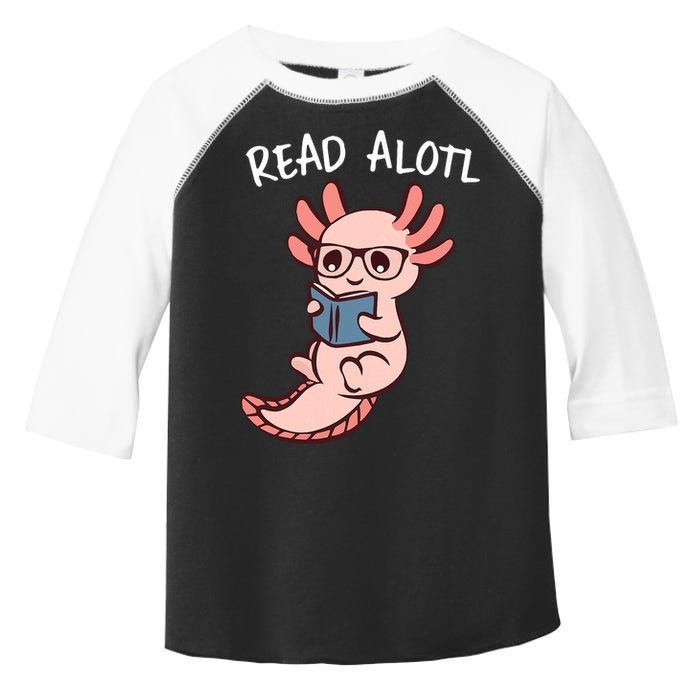 Axolotl Reading A Book, Read Alotl Books Funny Axolotl Book Toddler Fine Jersey T-Shirt