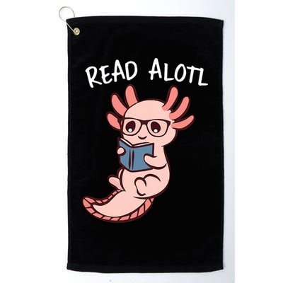 Axolotl Reading A Book, Read Alotl Books Funny Axolotl Book Golf Towel