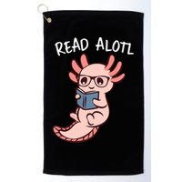 Axolotl Reading A Book, Read Alotl Books Funny Axolotl Book Golf Towel