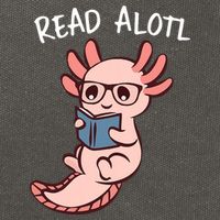 Axolotl Reading A Book, Read Alotl Books Funny Axolotl Book Cotton Canvas Backpack