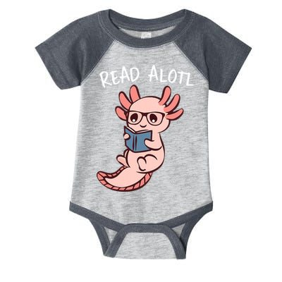 Axolotl Reading A Book, Read Alotl Books Funny Axolotl Book Infant Baby Jersey Bodysuit