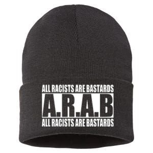 All Racists Are Bastards Arab All Racists Are Bastards Sustainable Knit Beanie