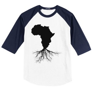 Africa Roots African Expat Pan African Continent Map Baseball Sleeve Shirt