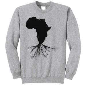 Africa Roots African Expat Pan African Continent Map Tall Sweatshirt