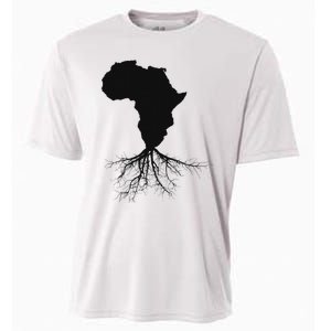 Africa Roots African Expat Pan African Continent Map Cooling Performance Crew T-Shirt