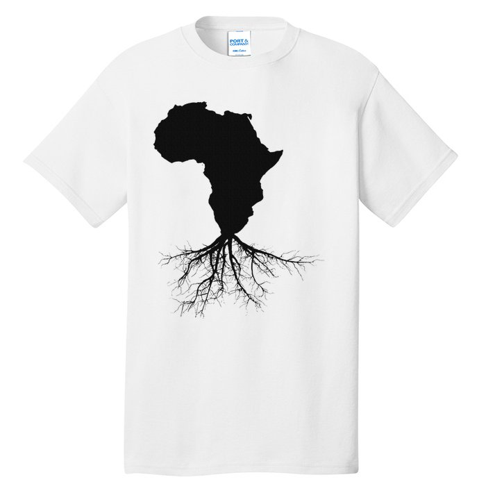 Africa Roots African Expat Pan African Continent Map Tall T-Shirt