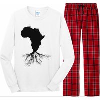 Africa Roots African Expat Pan African Continent Map Long Sleeve Pajama Set