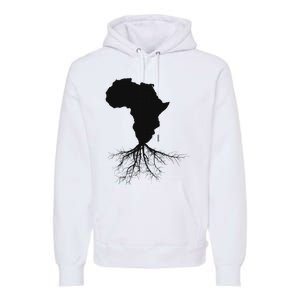 Africa Roots African Expat Pan African Continent Map Premium Hoodie