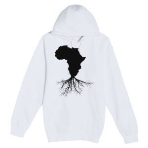 Africa Roots African Expat Pan African Continent Map Premium Pullover Hoodie