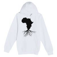 Africa Roots African Expat Pan African Continent Map Premium Pullover Hoodie