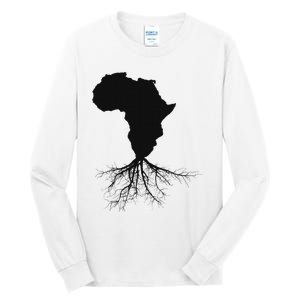 Africa Roots African Expat Pan African Continent Map Tall Long Sleeve T-Shirt