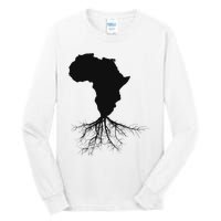 Africa Roots African Expat Pan African Continent Map Tall Long Sleeve T-Shirt