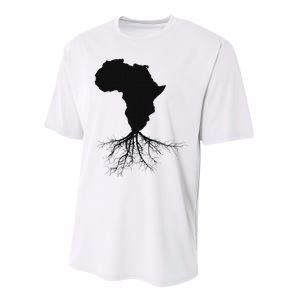 Africa Roots African Expat Pan African Continent Map Performance Sprint T-Shirt