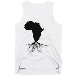 Africa Roots African Expat Pan African Continent Map Tank Top