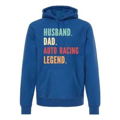 Auto Racing Athlete Dad Husband Father Gift Premium Hoodie