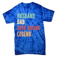 Auto Racing Athlete Dad Husband Father Gift Tie-Dye T-Shirt