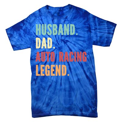 Auto Racing Athlete Dad Husband Father Gift Tie-Dye T-Shirt