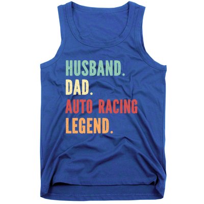 Auto Racing Athlete Dad Husband Father Gift Tank Top