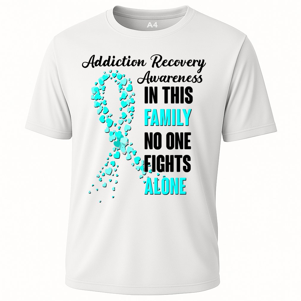 Addiction Recovery Awareness In This Family No One Fight Alone Performance Shirt