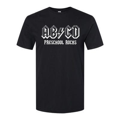 ABCD Rocks Back To School Preschool Rocks Funny Teacher Softstyle CVC T-Shirt