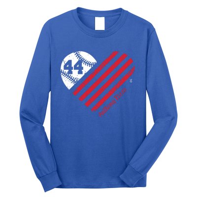 Anthony Rizzo Baseball Flag Heart Great Gift Meaningful Gift Long Sleeve Shirt