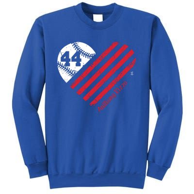 Anthony Rizzo Baseball Flag Heart Great Gift Meaningful Gift Sweatshirt