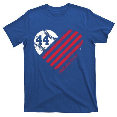 Anthony Rizzo Baseball Flag Heart Great Gift Meaningful Gift T-Shirt