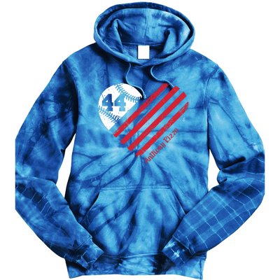 Anthony Rizzo Baseball Flag Heart Great Gift Meaningful Gift Tie Dye Hoodie