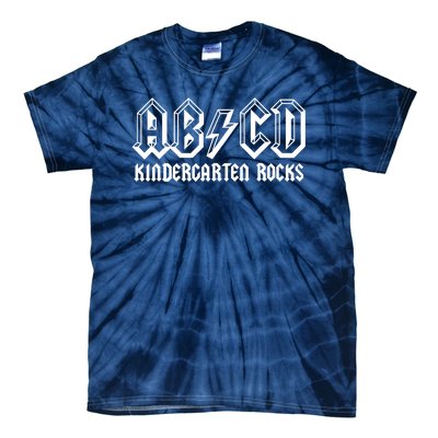 ABCD Rocks Back To School Kindergarten Rocks Funny Teacher Tie-Dye T-Shirt