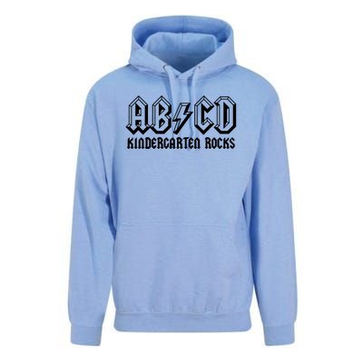 ABCD Rocks Back To School Kindergarten Rocks Funny Teacher Unisex Surf Hoodie