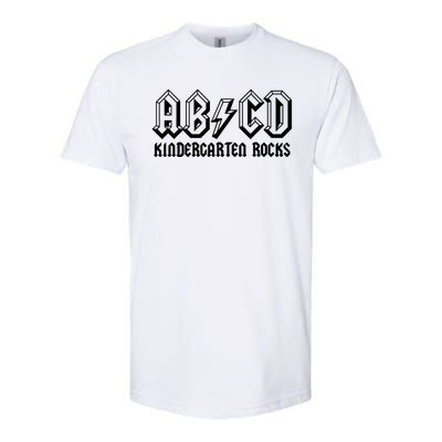 ABCD Rocks Back To School Kindergarten Rocks Funny Teacher Softstyle CVC T-Shirt