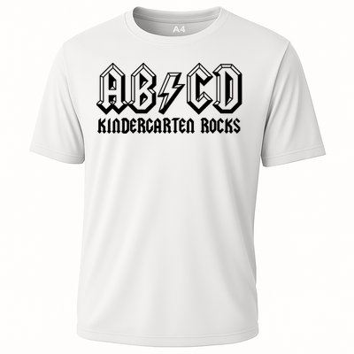 ABCD Rocks Back To School Kindergarten Rocks Funny Teacher Cooling Performance Crew T-Shirt