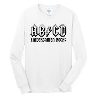 ABCD Rocks Back To School Kindergarten Rocks Funny Teacher Tall Long Sleeve T-Shirt