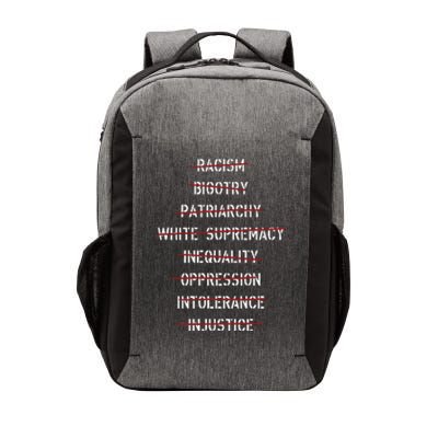 Anti Racism Bigotry Patriarchy White Supremacy Inequality Oppression Intolerance Vector Backpack