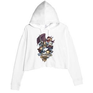 Astarion Rogue BaldurS Gate 3 Gamer Game Lover Crop Fleece Hoodie