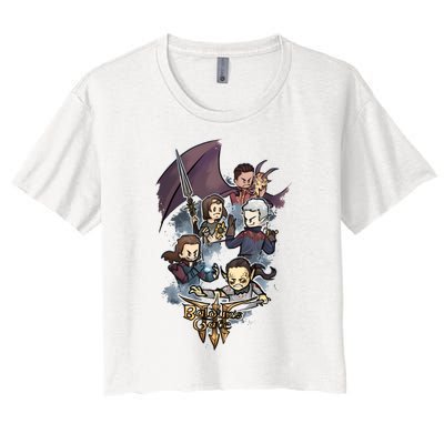 Astarion Rogue BaldurS Gate 3 Gamer Game Lover Women's Crop Top Tee