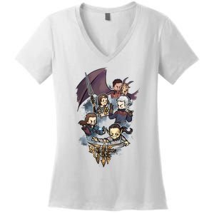 Astarion Rogue BaldurS Gate 3 Gamer Game Lover Women's V-Neck T-Shirt