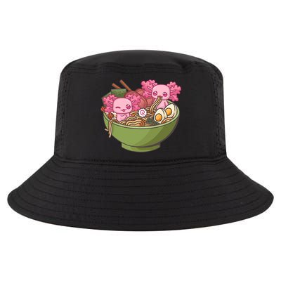Axolotl Ramen Bowl Kawaii Anime  Cool Comfort Performance Bucket Hat