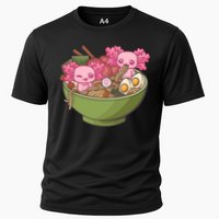 Axolotl Ramen Bowl Kawaii Anime  Cooling Performance Crew T-Shirt