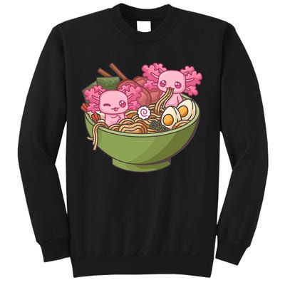 Axolotl Ramen Bowl Kawaii Anime  Sweatshirt