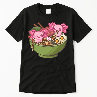 Axolotl Ramen Bowl Kawaii Anime  Tall T-Shirt